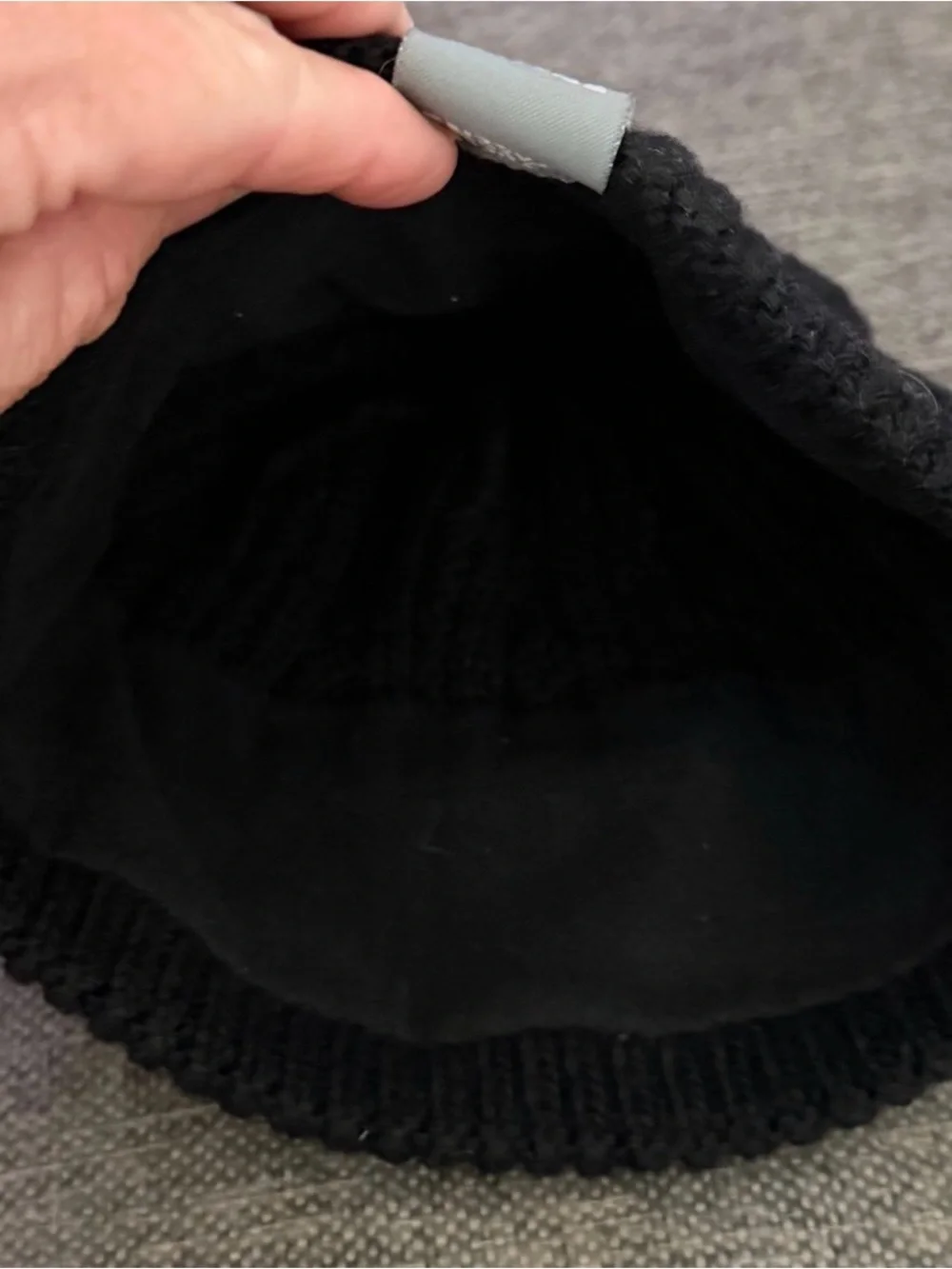 The North Face Kids Black Cable Knit Beanie